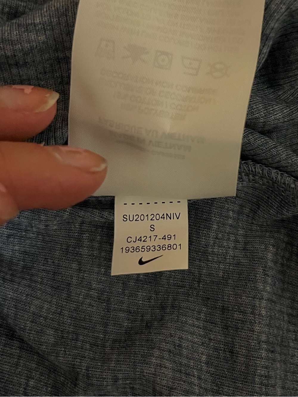 Nike Dri-Fit Light Blue Ruched Ribbed Tank Top Size Small - Picture 9 of 9